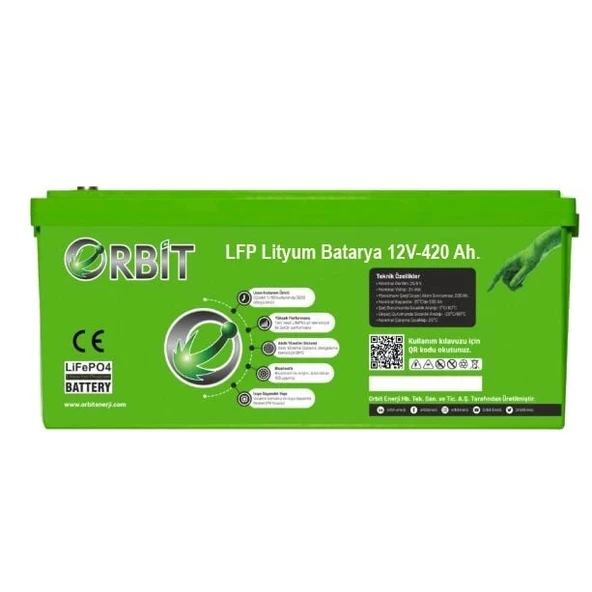 ORBİT 12 V 420 Ah LiFePO4 Akü-Marin Tip-VP ürün görseli
