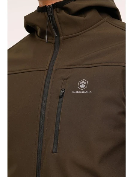 LUMBERJACK BSC SFTSHELL 4PR HAKİ SU İTİCİ OUTDOOR CASUAL SPOR MONT - Resim 7