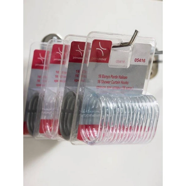 Prima Nova Perde Boru Halkası Plastik Şeffaf - Resim 2