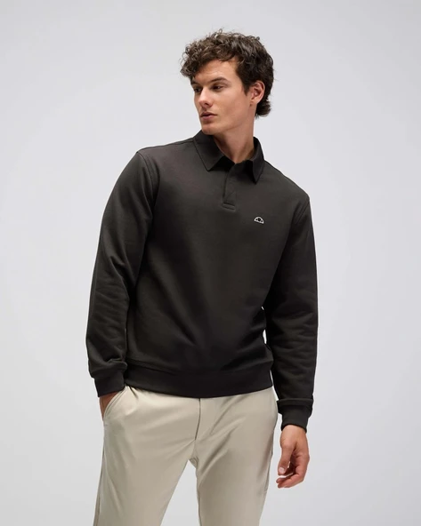 Ellesse EM607 Erkek Polo Yaka Haki Sweat ürün görseli 1