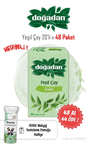 48 AL 44 ÖDE Doğadan Yeşil Çay 20'li ve ROSIE ürün görseli