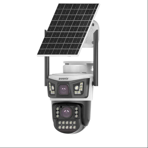 AV-S425 4MP 2 Kameralı Solar PTZ 4G Sim Kartlı Kamera - Resim 2