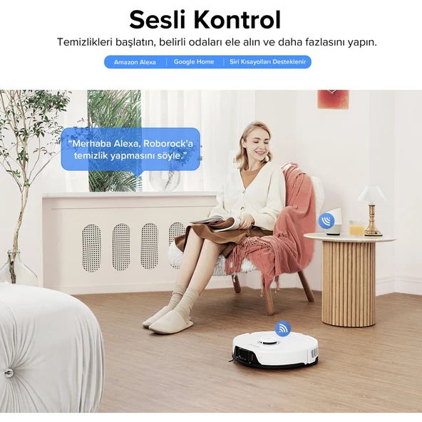 S8 Sonic Mopping Akıllı Robot Süpürge S8 Beyaz - Resim 9