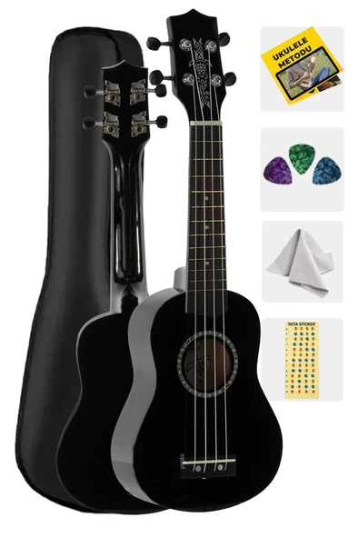 Rennes Soprano Siyah Ukulele (OUTLET) ürün görseli 1