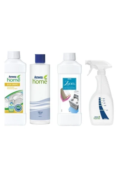 Amway Konsantre Sıvı Bulaşık Deterjanı Dish Drops + Özel Kapaklı Şişe + Zoom Sprey +tabanca Şişe ürün görseli