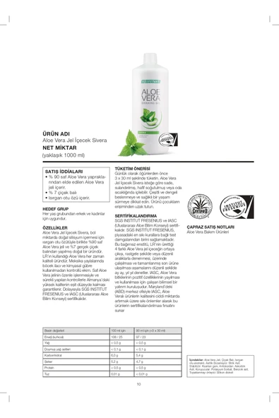 LR Sağlık Ve Güzellik Aloe Vera Sivera Jel Içecek - Resim 6