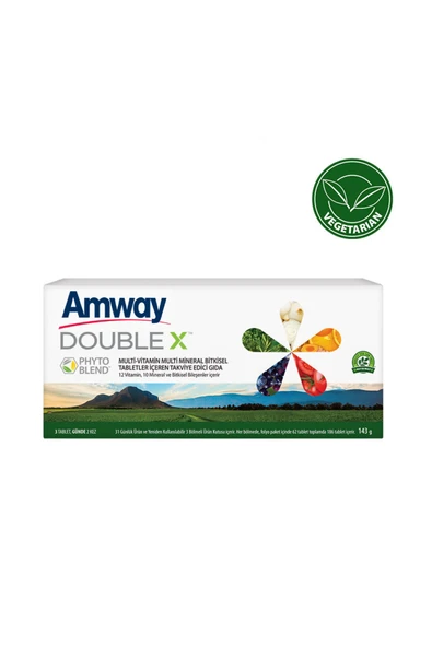 Amway Double X 22 Çeşit Vitamin Mineral 186 Tablet ürün görseli