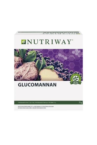 Nutriway Nutrıway Glucomannan Doygunluk Hisi Verir. Zayıflamanıza Yardımcı Olur. ürün görseli