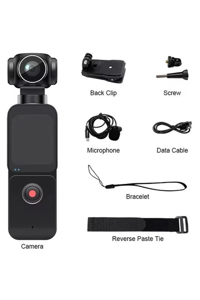 5k Ultra Hd Aksiyon Kamerası Ultra Stabil Çekim, Anti-shake Teknolojisi - Resim 3