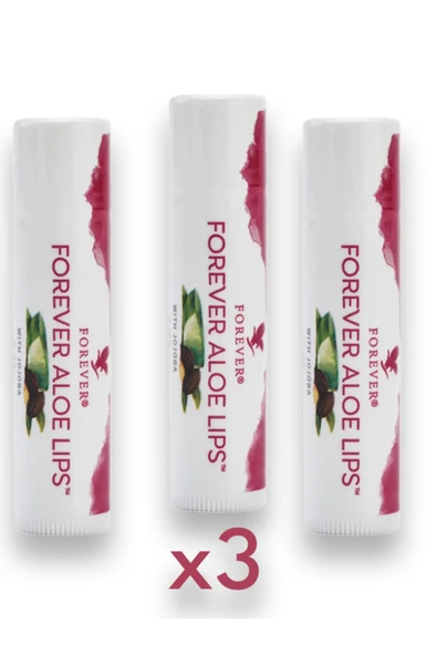 Forever Living Aleo Lips Dudak Koruyucu ve Nemlendirici Krem - Lips Stick 3'lü - Resim 2