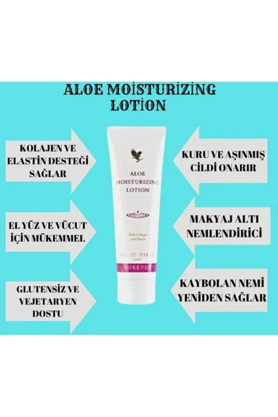 Forever Living Forever Aloe Moisturizing Lotion -63 07/2027 Dir. - Resim 2
