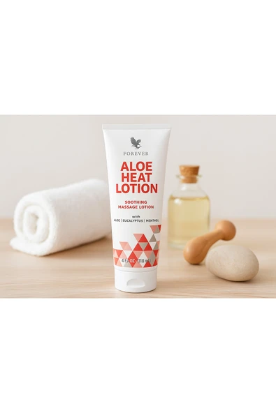 Forever Living Forever Aloe Heat Lotion – Aloe, Okaliptüs ve Mentol ile Kas Rahatlatıcı Masaj Kremi - Resim 2