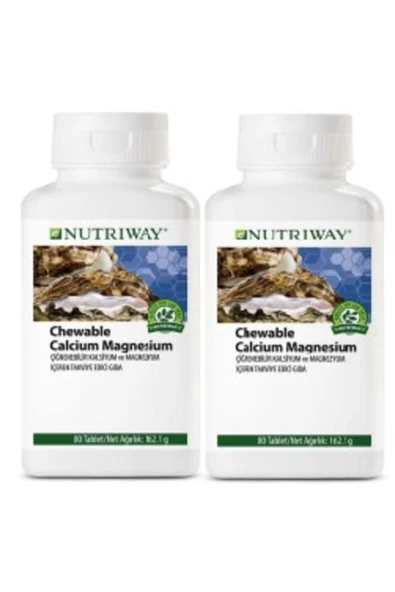 Amway Chewable Calcium Magnesium Nutrıway™80 Tablet + Chewable Calcium Magnesium 80 Tablet ürün görseli