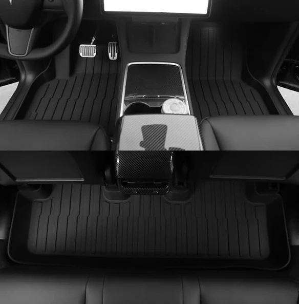 TESLA MODEL Y ÇİN UYUMLU 6 PARÇA PASPAS VE HAVUZ SETİ - Resim 2