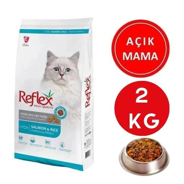 Reflex Sterilised Kısırlaştırılmış Somonlu Kedi Maması 2 Kg AÇIK ürün görseli 1
