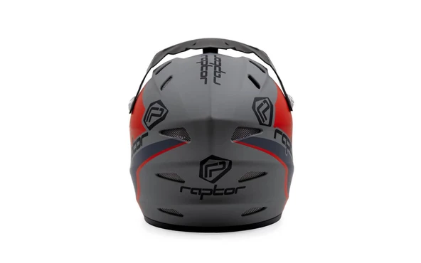 Raptor Kask KS05-c Onyx Full Face FreeRide Bisiklet Cross Motosiklet Kaskı L Beden Siyah Kırmızı - Resim 4