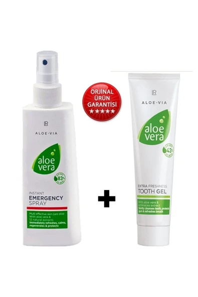 LR Aloe Vera Acil Yardım Spreyi 150 Ml + Aloe Vera Jel Diş Macunu 100 Ml ürün görseli