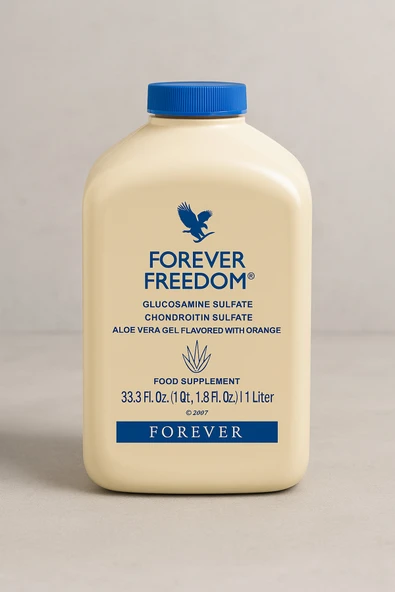 Forever Living Forever Freedom 1 Litre | Glukozamin ve Kondroitin İçeren Portakal Aromalı Aloe Vera Jel - Resim 2