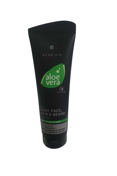 LR Aloe Vera 4'ü 1 Arada Vücut, Yüz, Saç ve Sakal Şampuanı 250ml ürün görseli