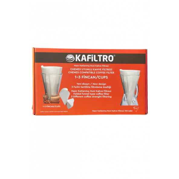 Kafiltro Chemex Uyumlu 1-3 Fincan Kahve Filtresi (100 Filtre)