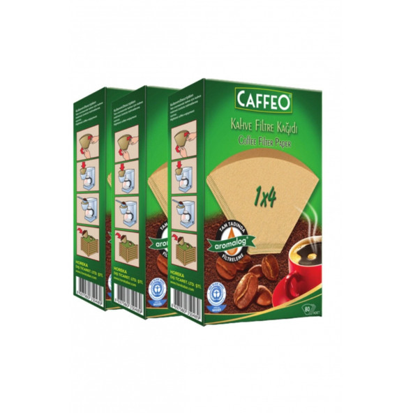 Caffeo Kahve Filtresi 1x4/80(3 PAKET-240 ADET)