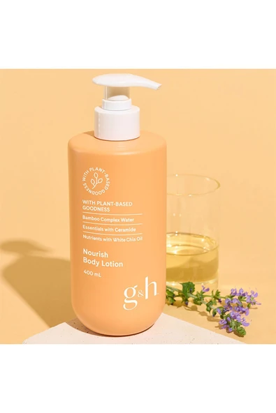 G&h Nourish Ciltte 48 Saate Kadar Ultra Nem Sağlayan Shea Yağı İçeren Vegan Vücut Losyonu 400ml ürün görseli
