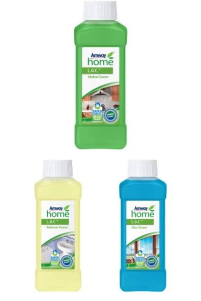 Amway Home Loc Mutfak Banyo Cam Temizleyiciler 500ml 3lü Set ürün görseli