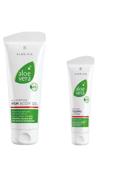 LR Aloe Vera Msm Vücut Jeli 200 ml Aloe Vera Thermo Losyon 100 ml 8694442551112 ürün görseli