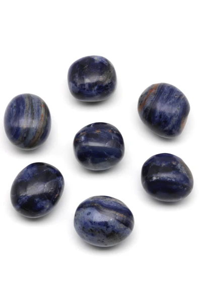 Sodalit Doğal Taş Tamburlanmış Parça - Tımbıl - Resim 2