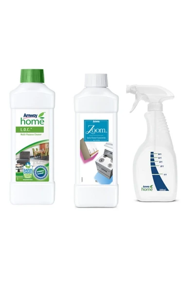 Amway (loc Çok Amaçlı) Temizleyici,( Zoom Konsantre Sprey Temizleyici), (tabanca Şişe Püskürtücü). ürün görseli