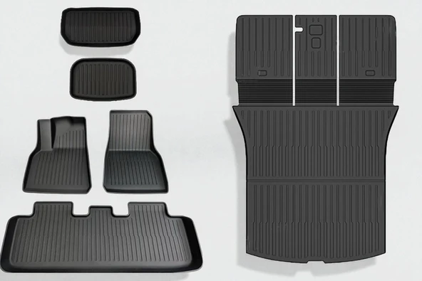 TESLA MODEL Y ÇİN UYUMLU 6 PARÇA PASPAS VE HAVUZ SETİ ürün görseli 1