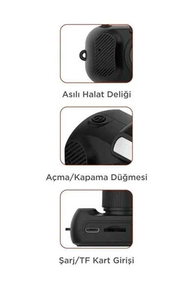 Cmr-37 Mini Dijital Video Fotoğraf Makinesi Kamera Siyah - Resim 5