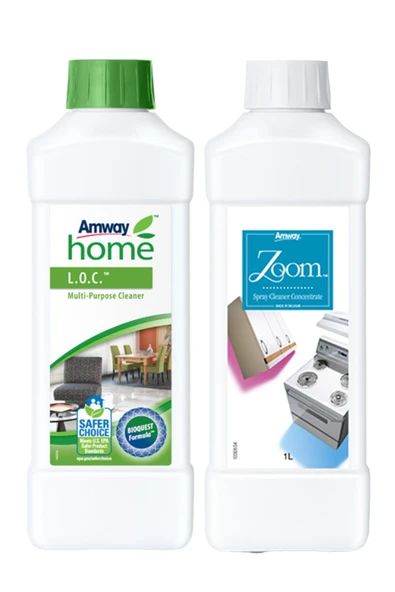 Amway Home L.o.c. Çok Amaçlı Temizleyici 1 Litre + Zoom Konsantre Sprey Temizleyici 1 Litre ürün görseli