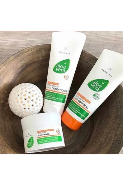 LR Aloe Vera Saç Bakım Seti ( Şampuan + Krem + Maske ) ürün görseli