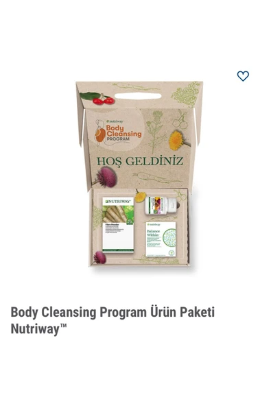 Nutriway Body Cleasing Program Detoks Paketi ürün görseli