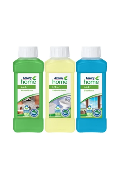 Amway Ekonomik Ev Paketi L.o.c Mutfak Temizleyici, Banyo Temizleyici, Cam Temizleyici ürün görseli
