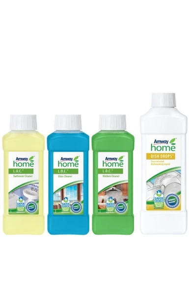 Amway Loc Mutfak Banyo Cam Temizleyici + Dish Drops Konsantre Sıvı Bulaşık Deterjanı ürün görseli