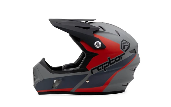 Raptor Kask KS05-c Onyx Full Face FreeRide Bisiklet Cross Motosiklet Kaskı L Beden Siyah Kırmızı ürün görseli