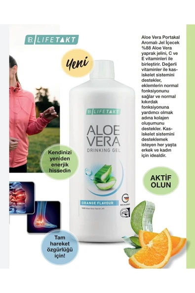 LR Aloe Vera Portakal Aromalı Jel İçecek 3'lü Set - Resim 2