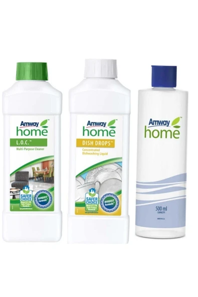 Amway Çok Amaçlı Temizleyici + Konsantre Sıvı Bulaşık Deterjanı + Özel Kapaklı Şişe ürün görseli
