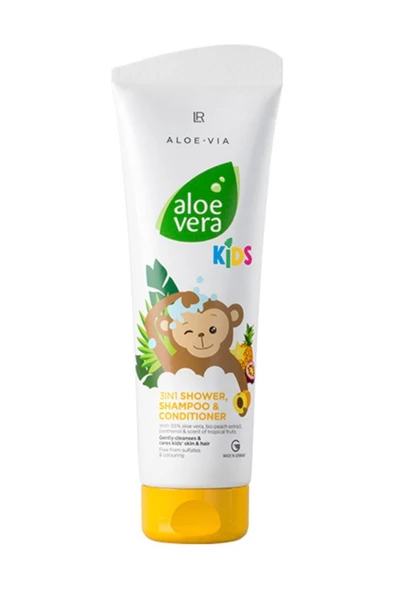 LR Unisex Çocuk Aloe Vera  3ü 1 Arada Şampuan ürün görseli