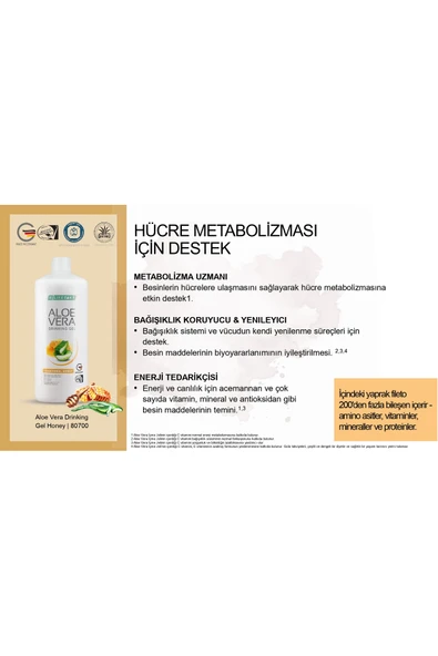 LR Aloe Vera Jel İçecek Ballı 1 L TYLR8070017 - Resim 3