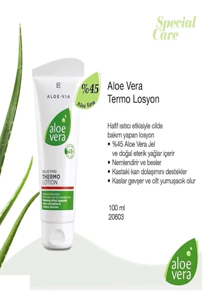 LR Aloe Via Aloe Vera Thermo Losyon 100 ml Ty20603101 - Resim 2