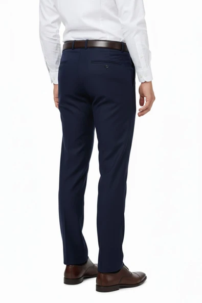 Erkek Regular Fit Armürlü Kumaş Pantolon Likra Kumaş BGL-ST05038 - Resim 5