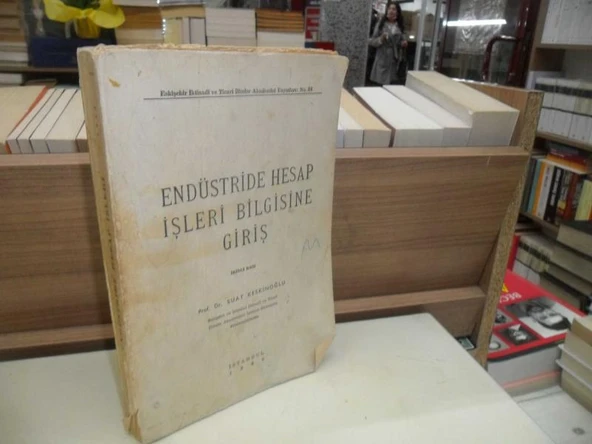 ENDÜSTRİDE HESAP İŞLERİ BİLGİSİNE GİRİŞ ürün görseli