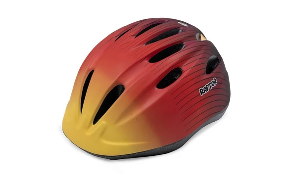 Raptor Çocuk Bisiklet Kaskı HB63 MTB Bisiklet Kaskı Turuncu Renk Sunset Bisiklet Scooter Kaskı M Beden ürün görseli