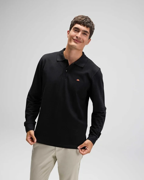 Ellesse EM582 Erkek Polo Yaka Siyah Sweat - Resim 6