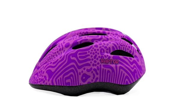 Raptor Çocuk Bisiklet Kaskı HB63 MTB Bisiklet Kaskı Pembe Renk Candy Bisiklet Scooter Kaskı M Beden - Resim 2