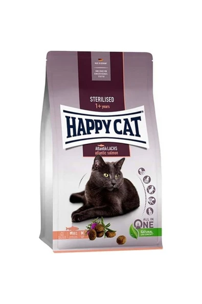 Happy Cat Sterilised Atlantik Lachs Somonlu 10 kg Yetişkin Kedi Maması ürün görseli 1