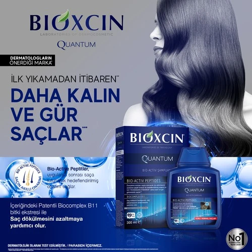 Bioxcin Quantum Kuru  Normal Saçlar İçin Şampuan 300 ml - Resim 8